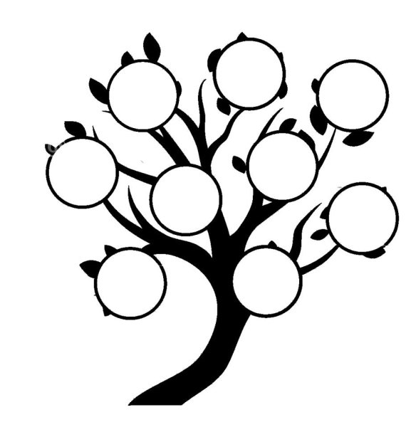 Генеалогическое дерево для раскрашивания