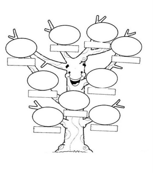 Генеалогическое дерево для раскрашивания