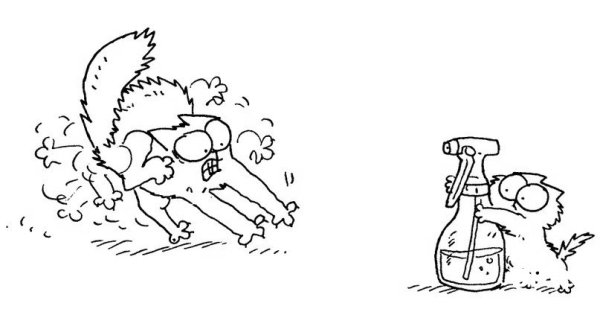 Кот Саймона. Раскраска