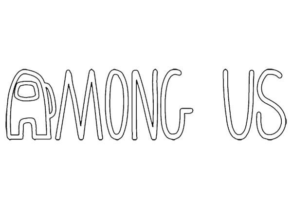 Among us надпись