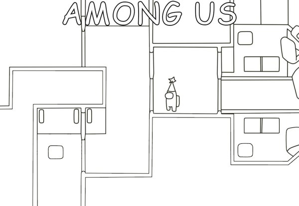 Раскраска амонг АС