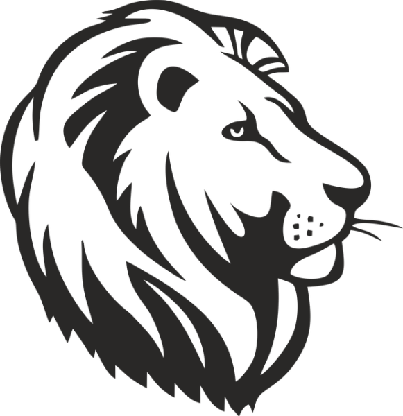 Голова Льва контур