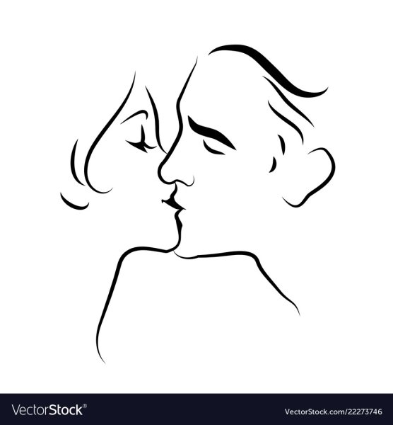 Объятия одной линией