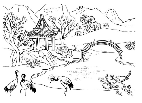 Горы карандашом