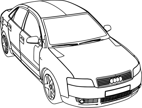 Раскраска Volkswagen Passat b5