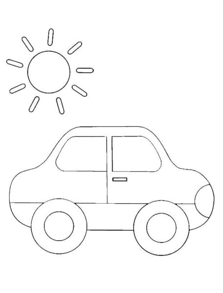 Машина раскраска для детей