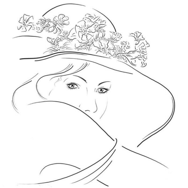 Женский образ карандашом