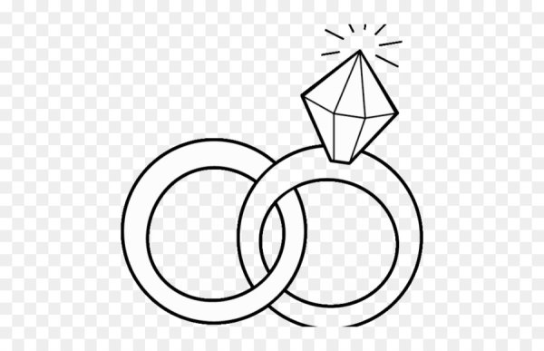 Свадебные кольца трафарет