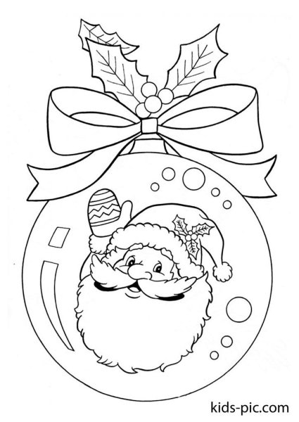 Зимний пейзаж раскраска для детей