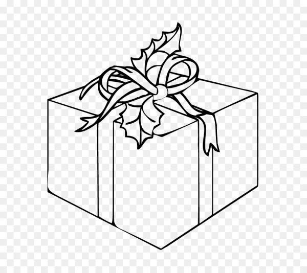 Подарок раскраска