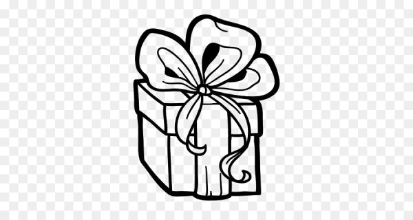 Подарок раскраска