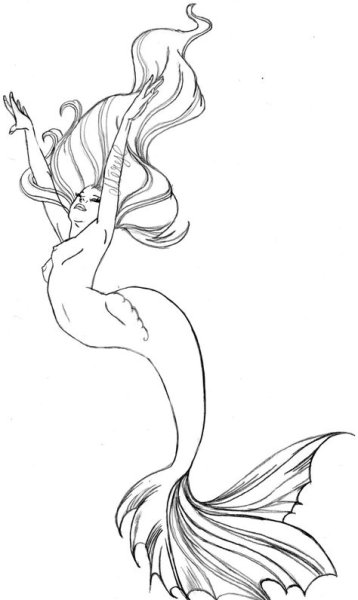 Русалка контур