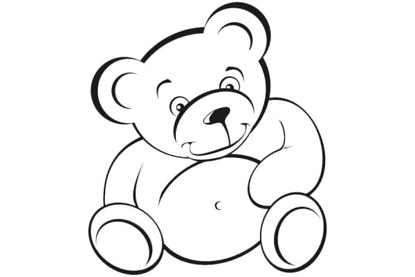 Раскраска. Медвежонок