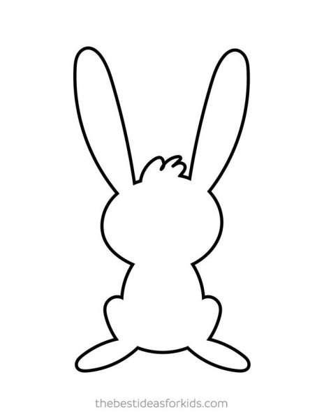 Зайчик контур