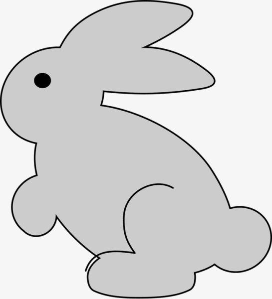 Трафарет зайчика