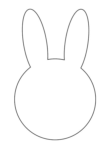 Трафарет зайчика