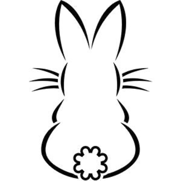 Зайчик контур