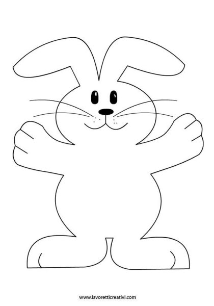 Зайчик для вырезания