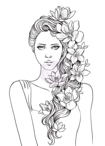 Раскраски девушки