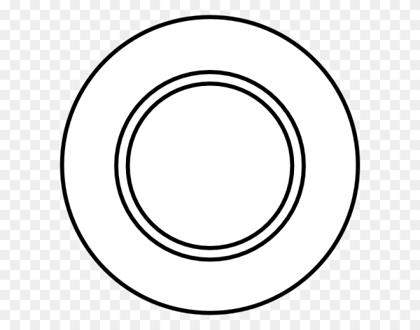 Трафарет тарелочки для рисования