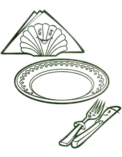 Блюдце для раскрашивания для детей