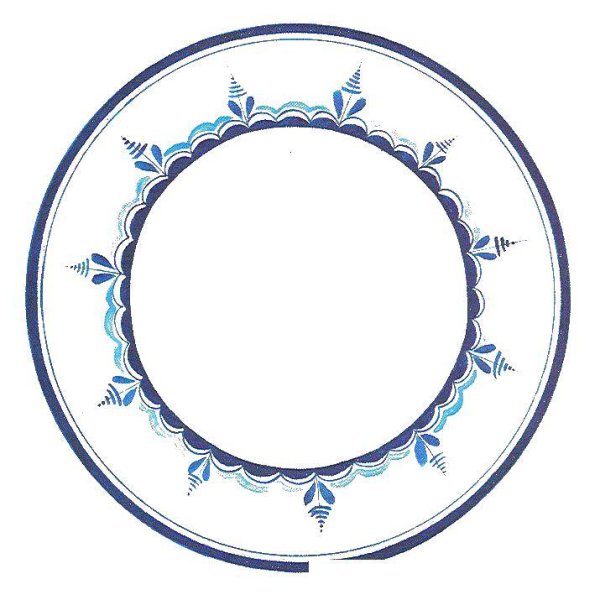 Тарелка раскраска для детей