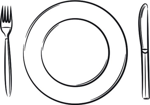 Тарелка контур