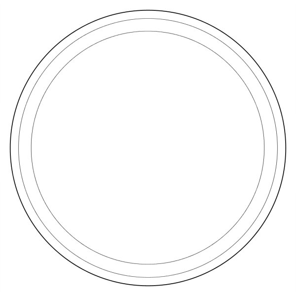 Тарелка раскраска для малышей