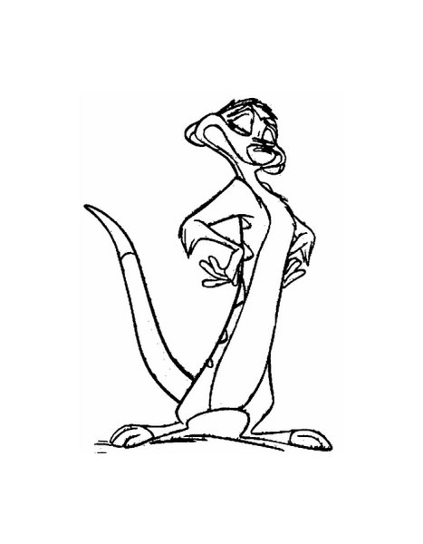 Тимон и Пумба раскраска