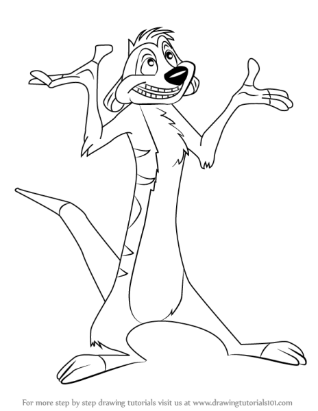 Тимон рисунок