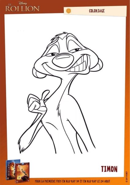 Тимон рисунок