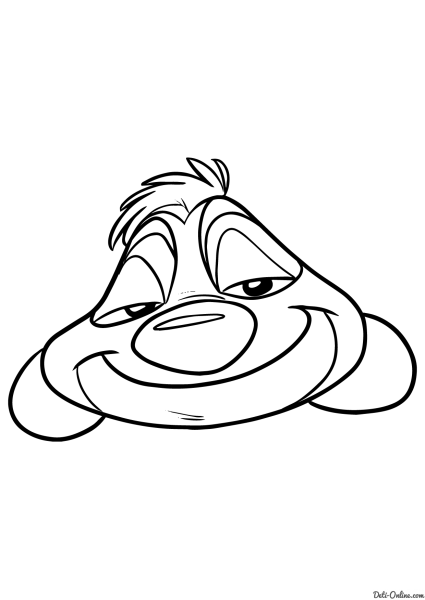 Тимон раскраска