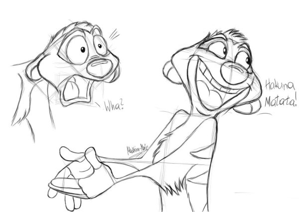 Тимон карандашом