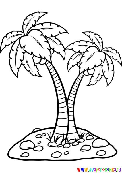 Пальма рисунок