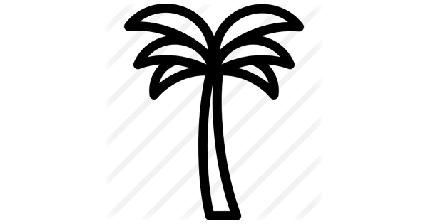 Пальма раскраска