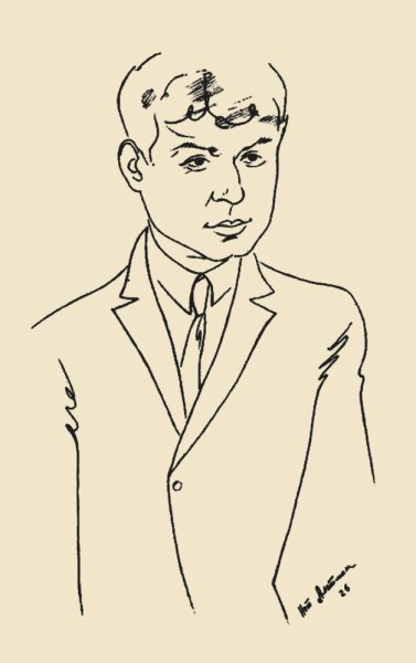 Портрет Есенина в профиль