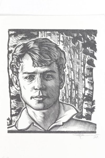 Сергей Есенин портрет рисунок