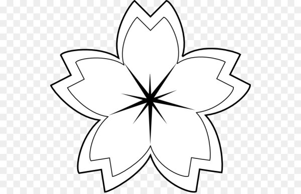 Контур цветов для вырезания