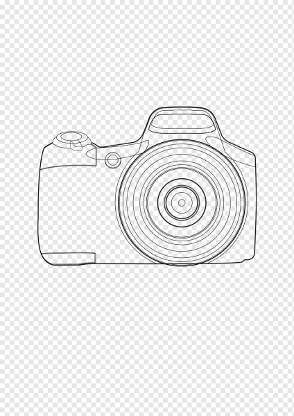 Фотоаппарат вектор сбоку