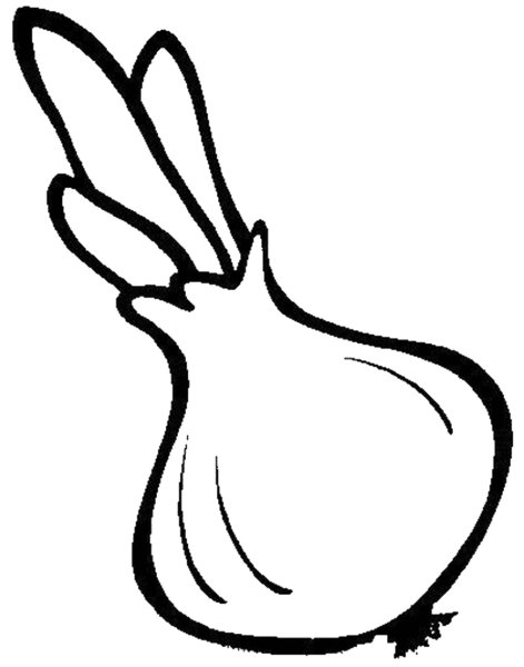 Лук раскраска