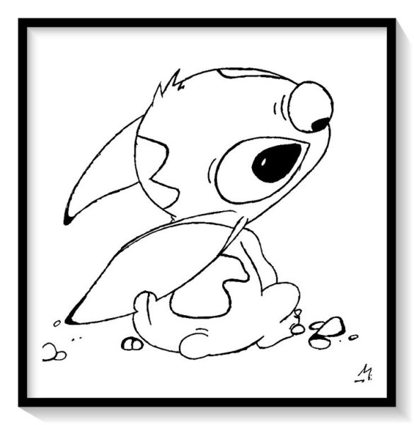 Стич раскраска