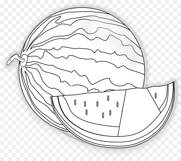 Арбуз раскраска