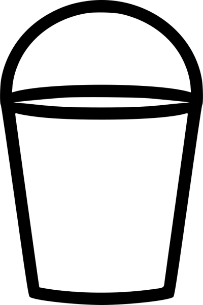 Ведро раскраска