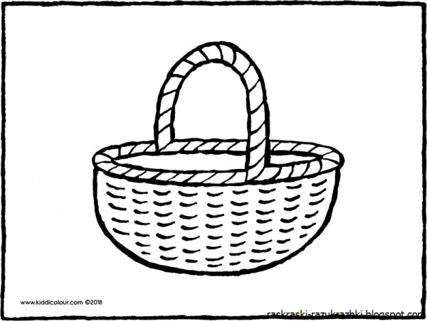 Корзинка раскраска