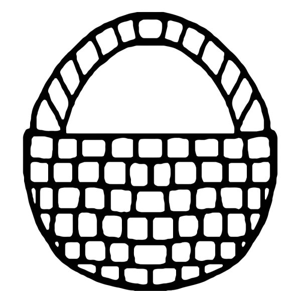 Корзинка раскраска