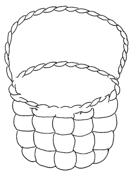Корзина раскраска