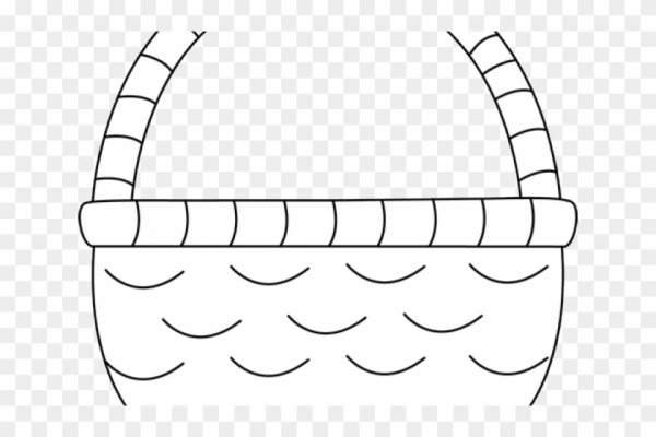 Трафарет корзинки для цветов