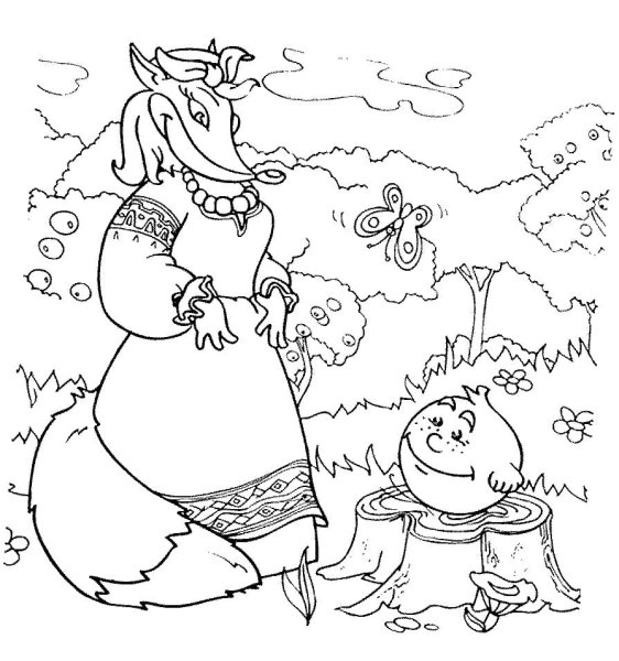 Сказки-раскраски. Колобок