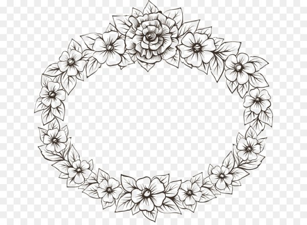 Венок раскраска