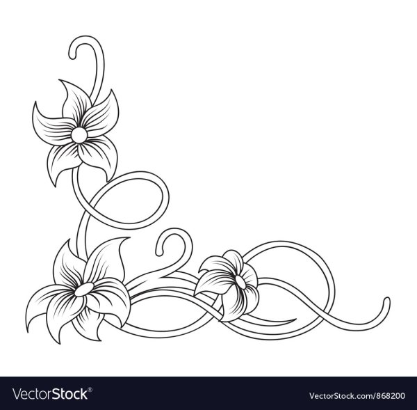 Круглая рамка веточки